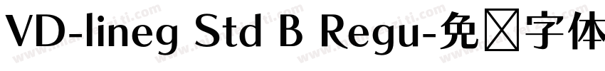 VD-lineg Std B Regu字体转换
